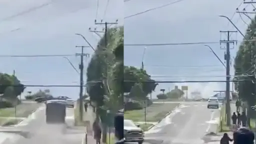 Camión terminó sumergiéndose en el Lago Llanquihue, Captura de pantalla