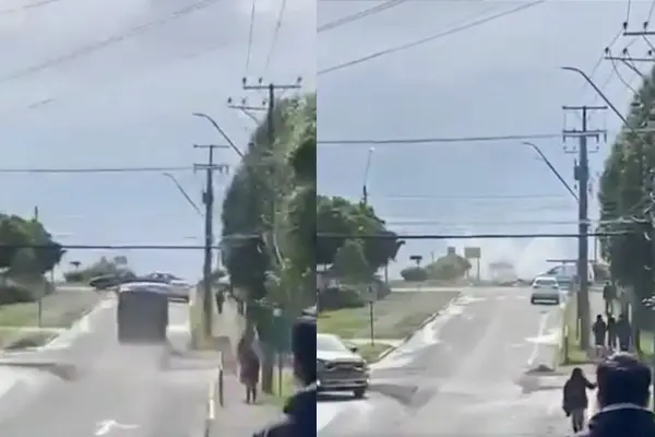 Camión terminó sumergiéndose en el Lago Llanquihue ,Captura de pantalla