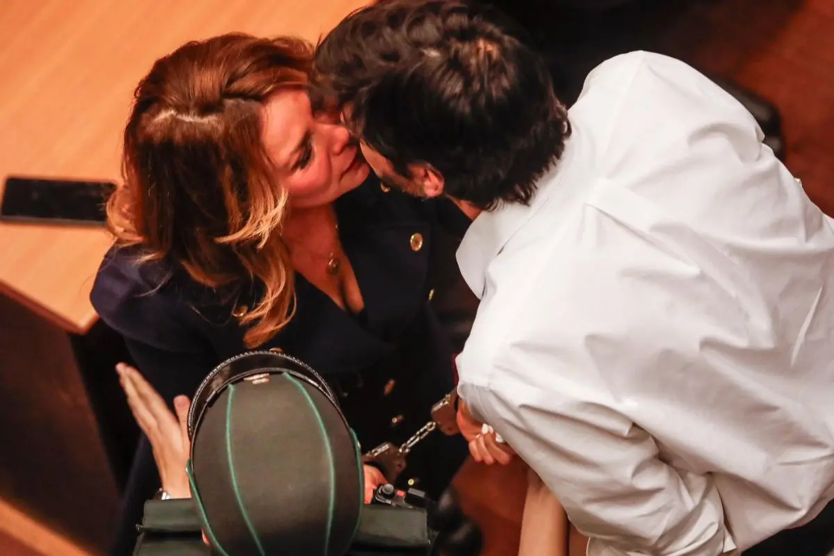 Cathy Barriga se despide de su esposo, Agencia Uno