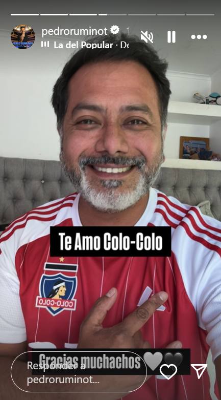 Pedro Ruminot celebrando la 34 - Captura de pantalla