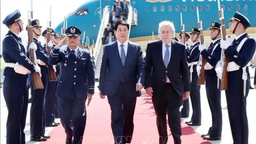 Presidente de Vietnam llega a Chile para una visita oficial,  VNA