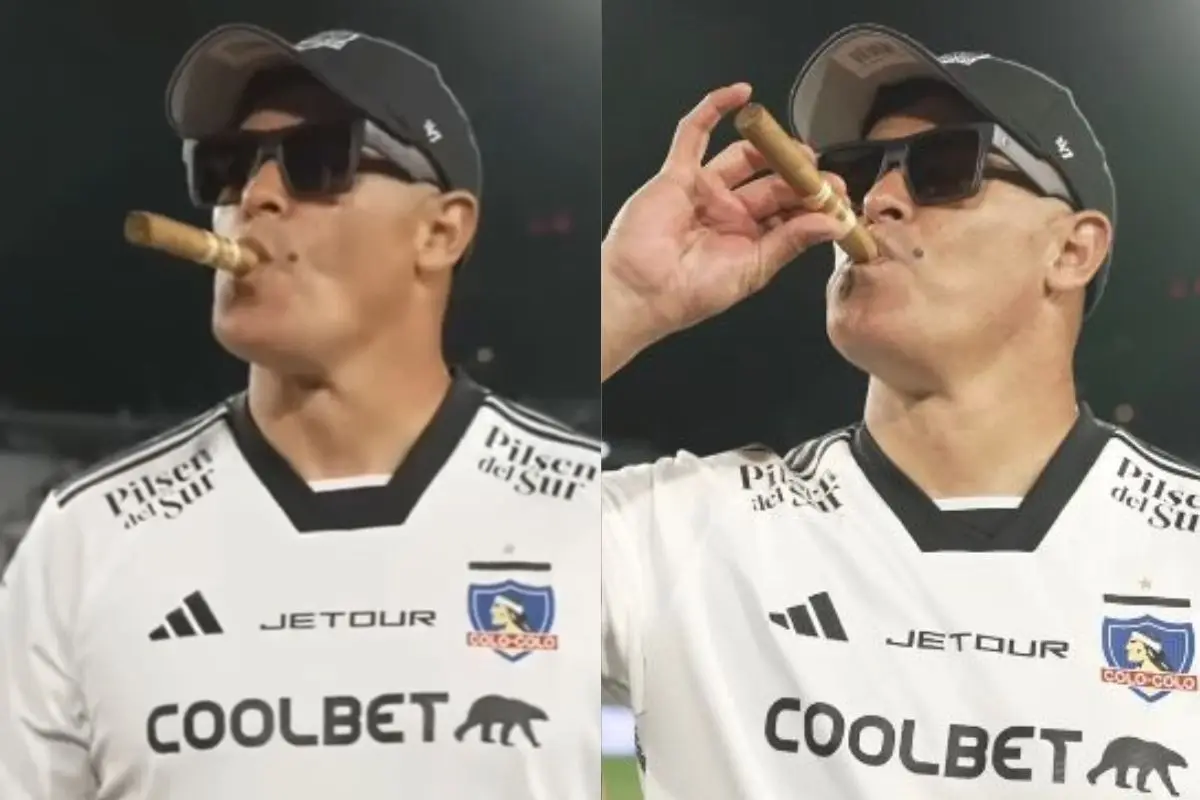 Jorge Almirón festejando en el Monumental, Captura