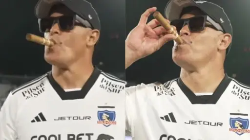 Jorge Almirón festejando en el Monumental, Captura