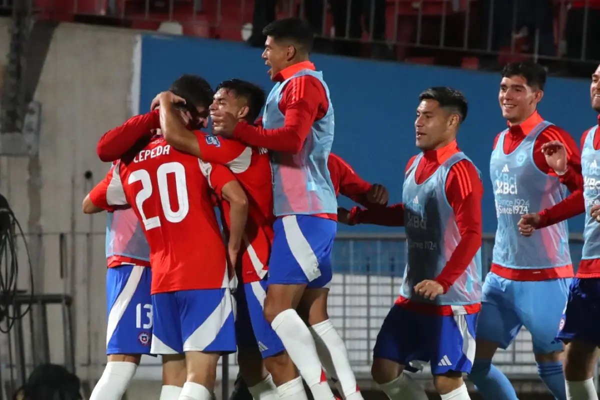 La Roja celebrando en el Nacional, Redes Sociales