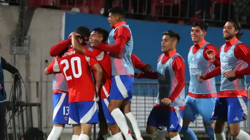 La Roja celebrando en el Nacional, Redes Sociales