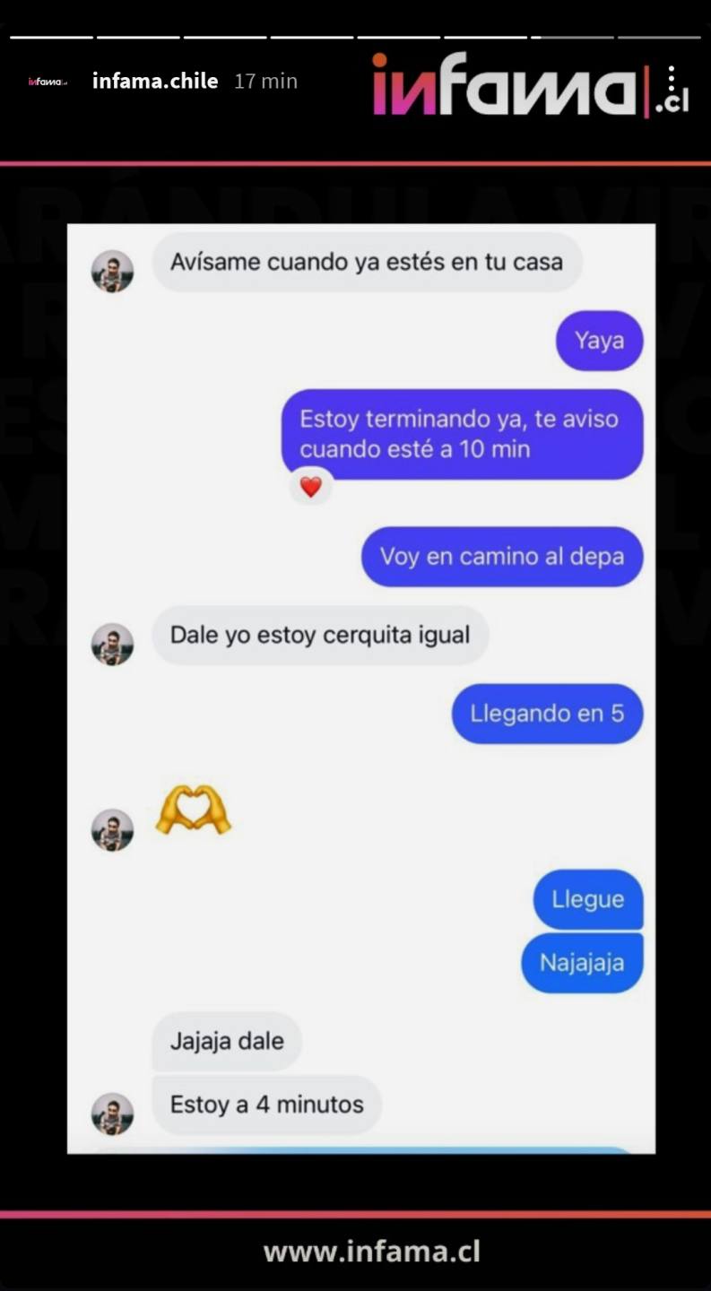 Supuesto chat filtrado de Sergio Freire #1 - Infama | Instagram