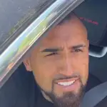 Arturo Vidal hoy en el Monumental, Captura