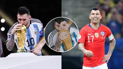 Torta de Messi con parecido a Gary Medel, Redes Sociales