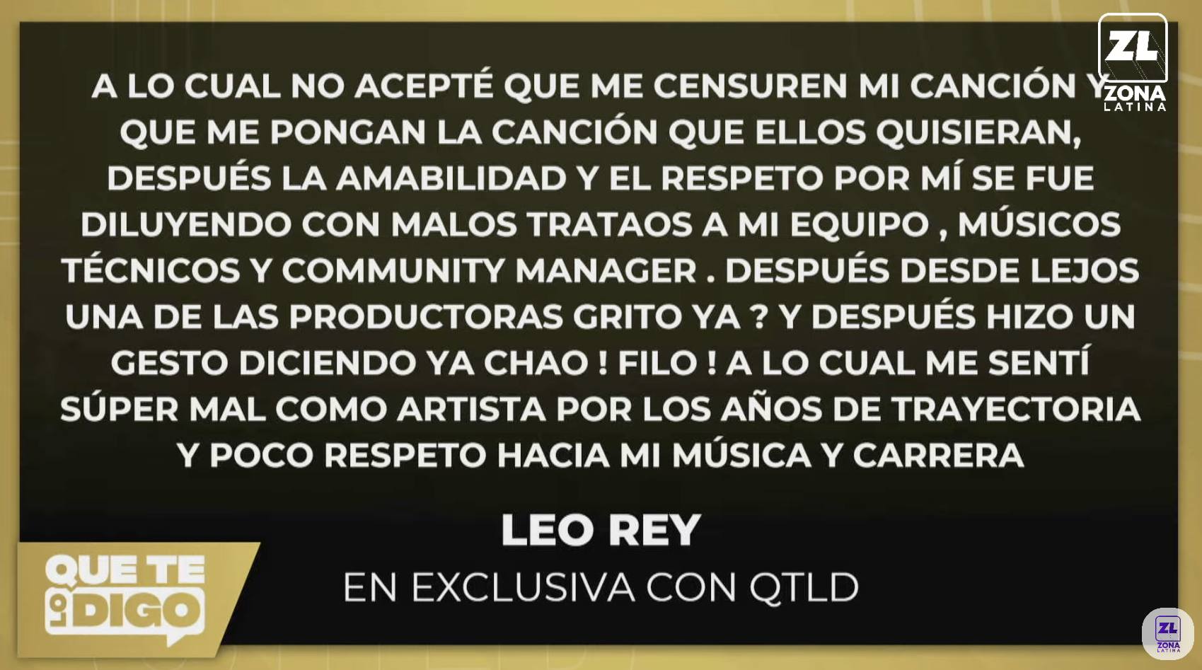 Leo Rey - Captura de Youtube