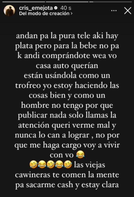 Cris Mj reaccionó a acusaciones de paternidad  - Cris Mj | Instagram