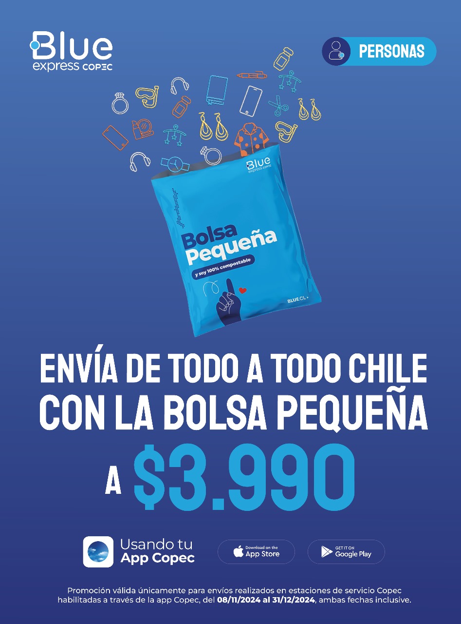 Promoción Blue Express y Copec - Cedida