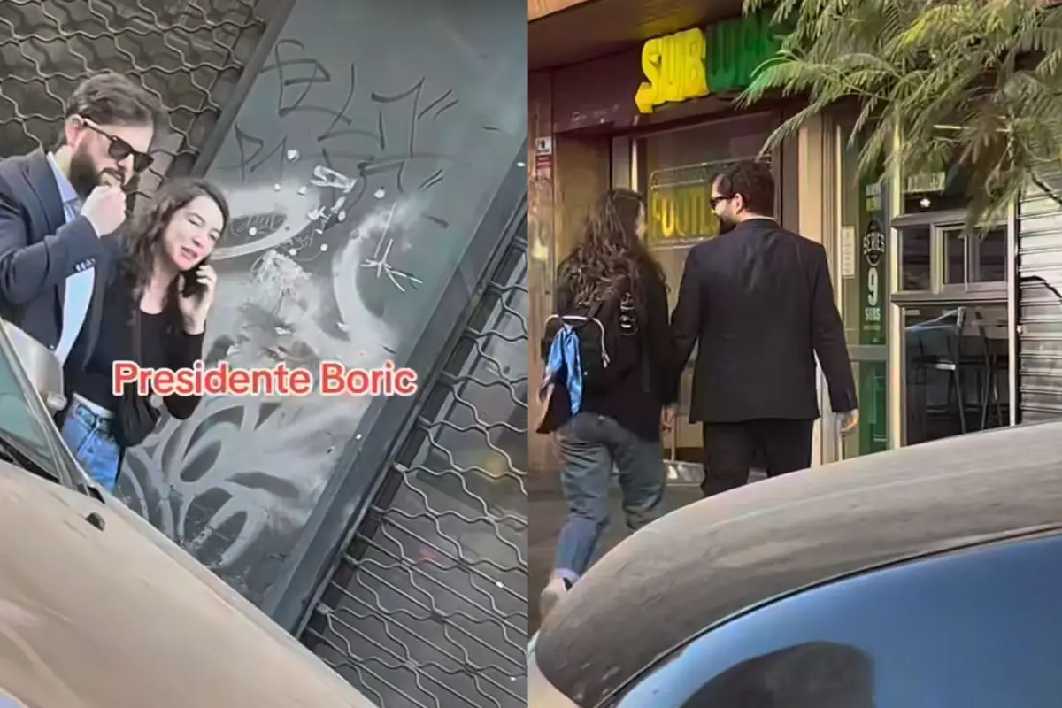 El Presidente junto a su polola, Captura