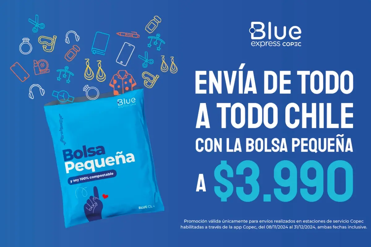Promoción Blue Express y Copec, Cedida