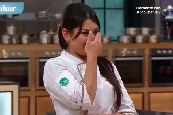 Eskarcita frustrada en Top Chef VIP ,Captura de pantalla