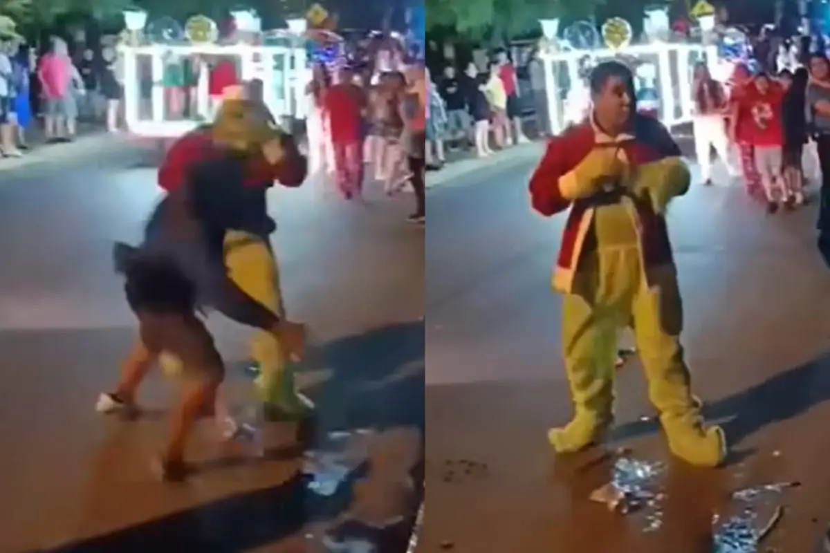 El Grinch fue el héroe en caravana navideña, Captura