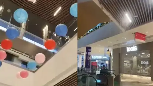 Mall Plaza Norte terminó con graves daños, Captura