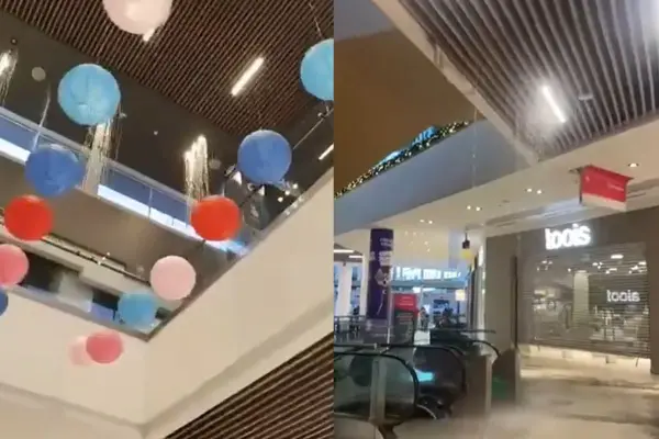 Mall Plaza Norte terminó con graves daños ,Captura