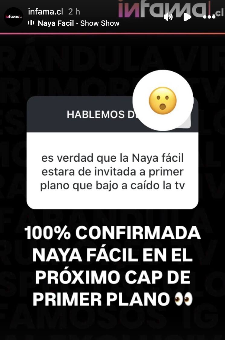 Naya Fácil estará en Primer Plano - Instagram