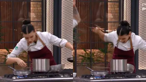 El grave accidente de Cony Capelli en ''Top Chef Vip'', Captura de redes sociales