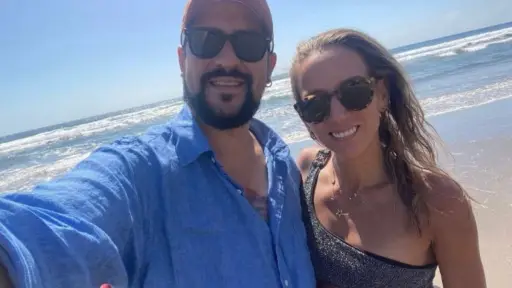 Pancho Orrego junto a su pareja en Maitencillo, Instagram