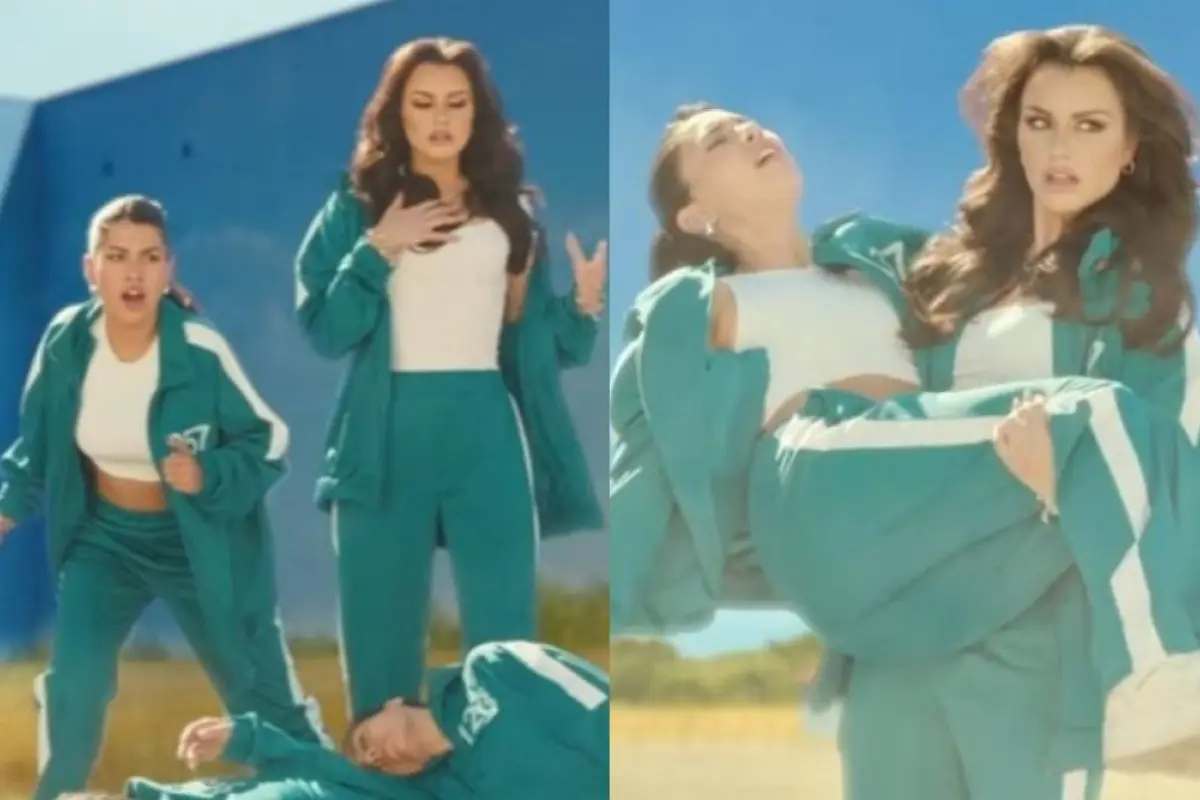 Emilia Dides y Eskarcita se lucieron en spot de ''El juego del Calamar 2'', Captura de redes sociales