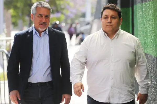 Los ex abogados de Manuel Monsalve (Lino Disi a la derecha) ,Redes sociales