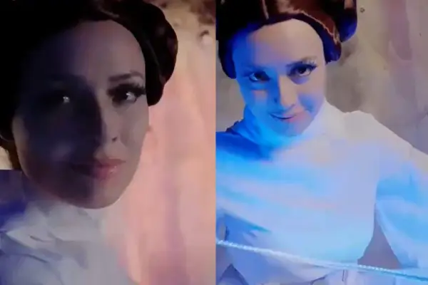 Camila Polizzi como la Princesa Leia ,Captura