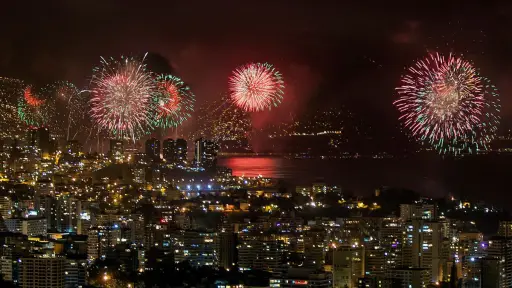 Viña del Mar y su tradicional show pirotécnico, Agencia Uno