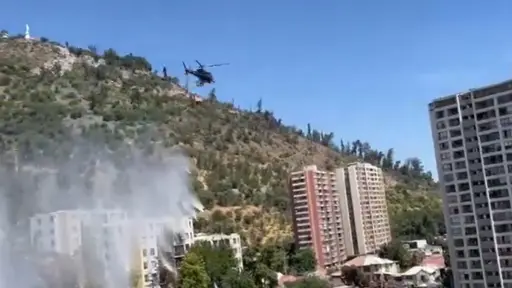 Incendio controlado en el Cerro San Cristóbal, Captura