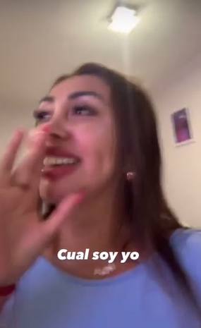 Naya Fácil reaccionando a su imitación - Captura de pantalla