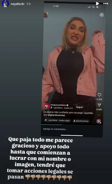 Naya Fácil molesta por parodia  - Instagram | Naya Fácil