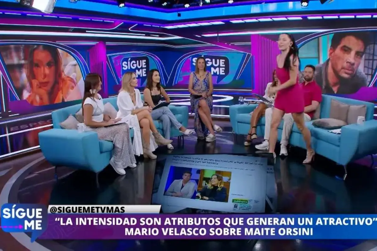 Daniela Aránguiz abandonando el set, Captura de pantalla