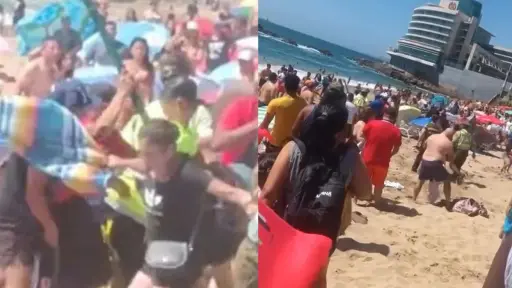 Violenta riña en concurrida playa de Viña del Mar, Captura