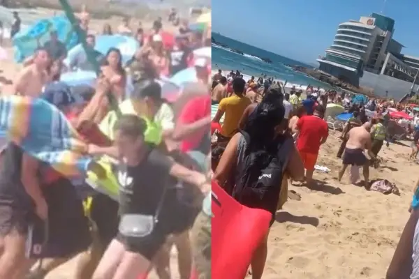 Violenta riña en concurrida playa de Viña del Mar ,Captura