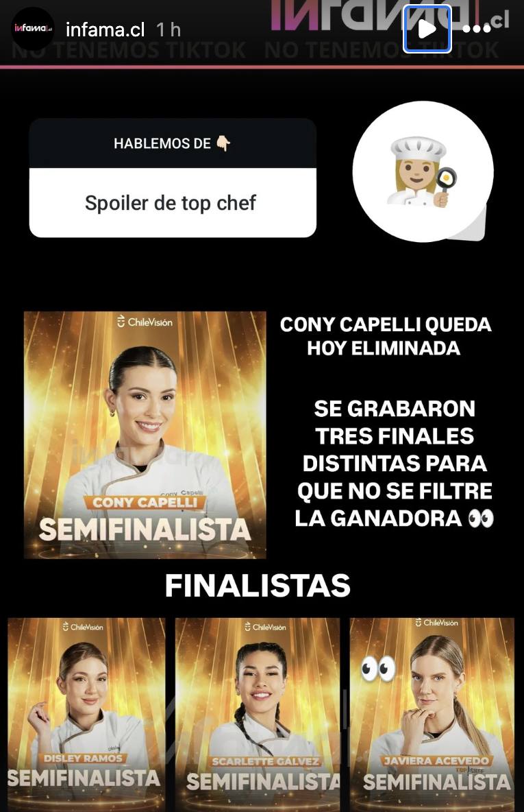 Cony Capelli es la nueva eliminada - Instagram