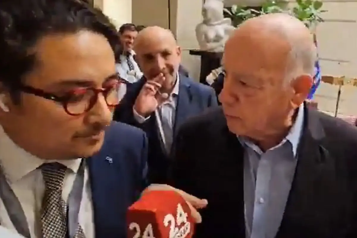 José Miguel Insulza se enfrentó a la prensa, Captura