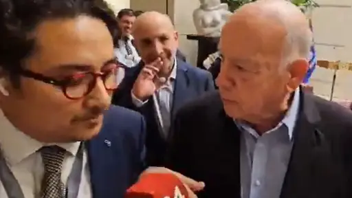 José Miguel Insulza se enfrentó a la prensa, Captura