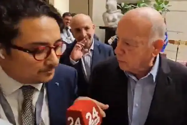 José Miguel Insulza se enfrentó a la prensa ,Captura