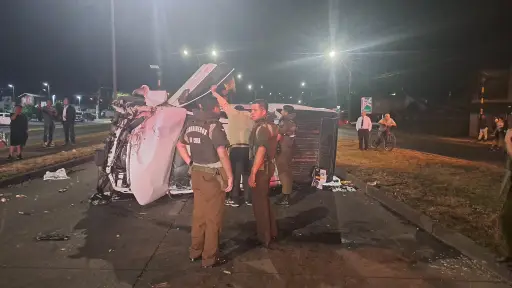 Accidente en Temuco, Temuco Televisión