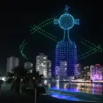 Show con drones para la llegada de 2025, Captura