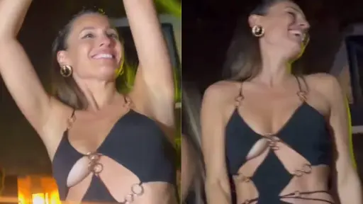 El sensual baile de Pampita, Captura