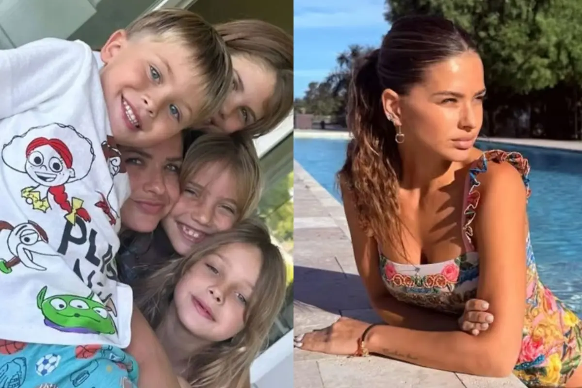 China Suarez junto a sus hijos y los retoños de Mauro Icardi y Wanda Nara, Instagram