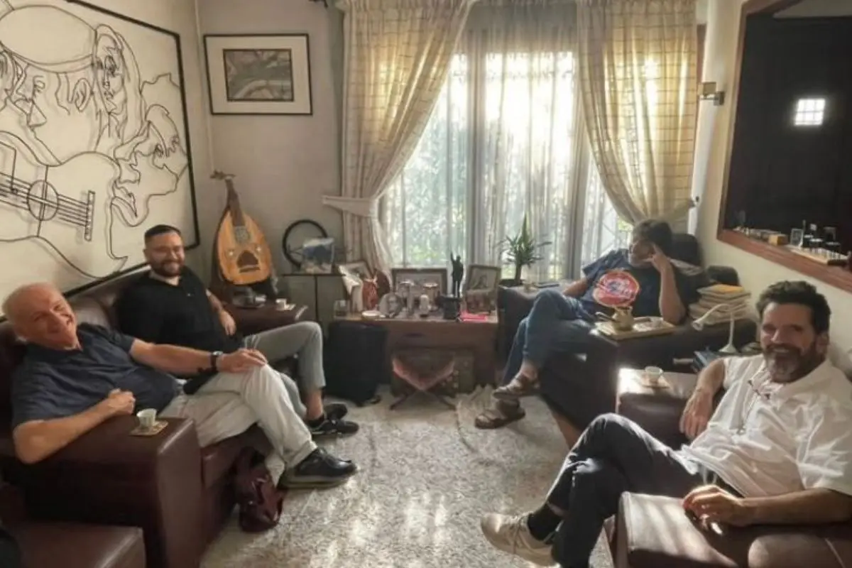 El panel de CDYL en la casa de Daniel Jadue, Instagram