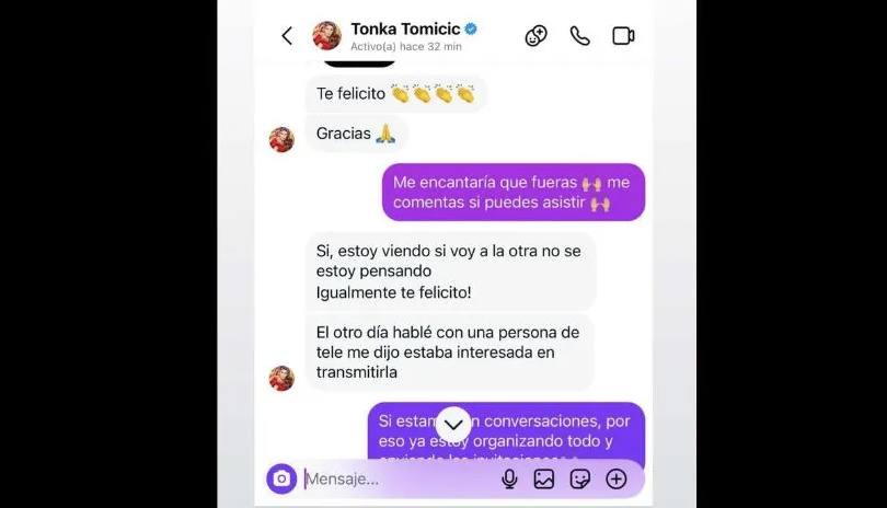 Naya Fácil habló de su gala con Tonka. - Instagram