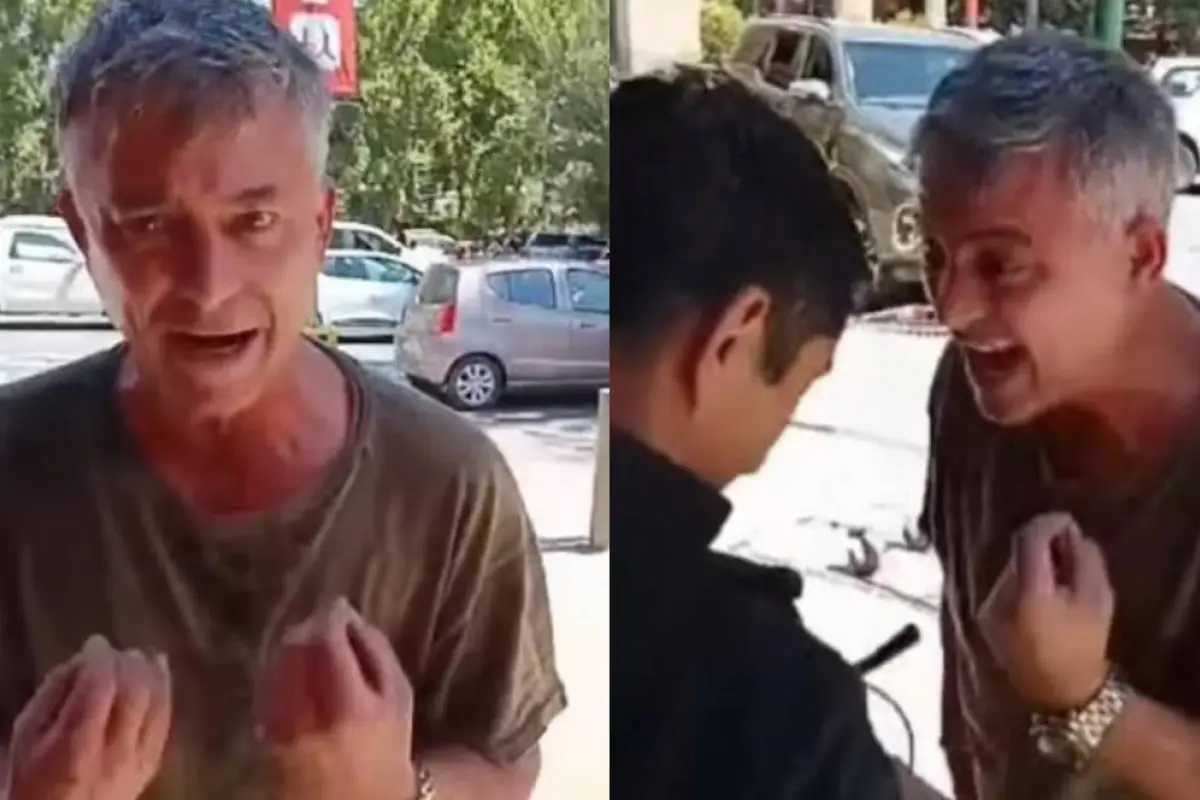 Turista argentino insultó gravemente a trabajadores de supermercado en Isla de Maipo, Captura de redes sociales