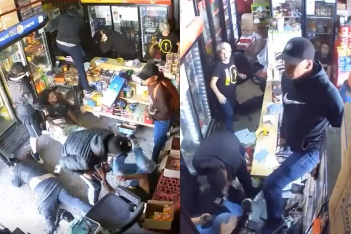 El violento asalto quedó grabado en las cámaras de seguridad, Captura