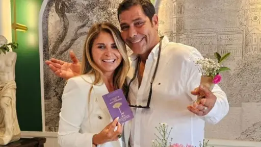 Juan Falcón se mostró feliz y enamorado, Instagram