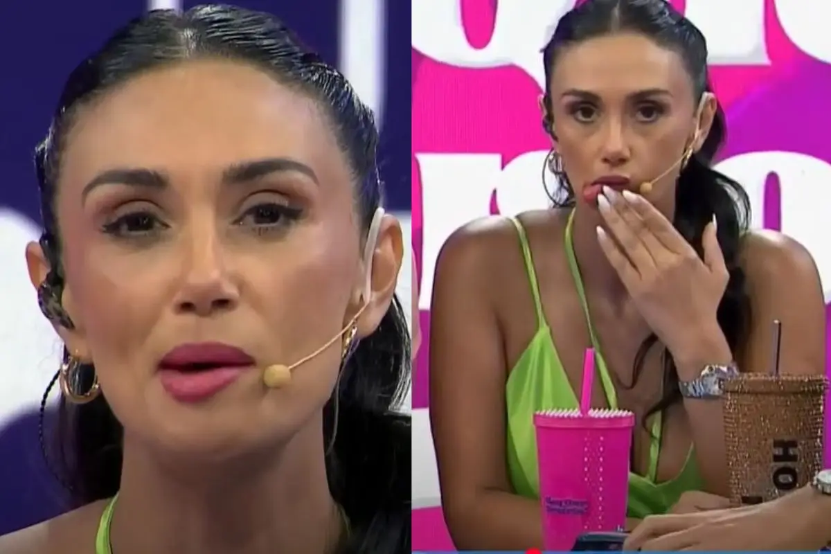 Pamela Díaz se vio incómoda en pantalla, Captura
