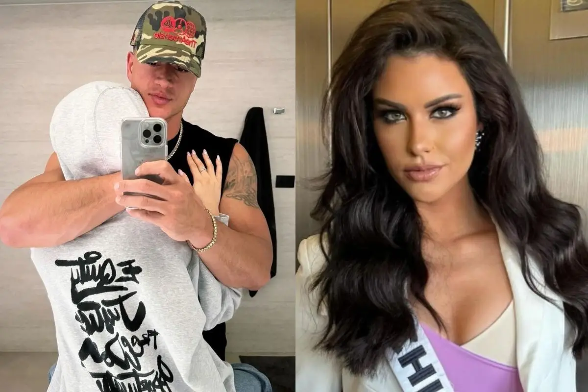 Sammis Reyes junto a Emilia Dides en osada postal, Instagram