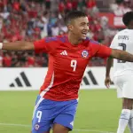 Nico Guerra celebrando uno de sus goles, Photosport